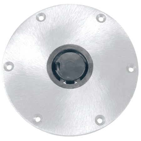 Springfield Marine Plug-In 9" Round Aluminum 2-3/8" Base, Satin Finish 13007501